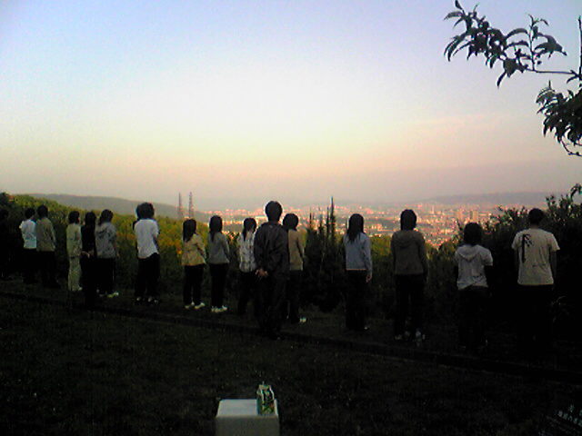 夕暮れ発声